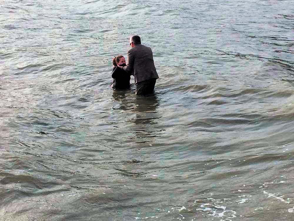 Baptism in Delano Bay